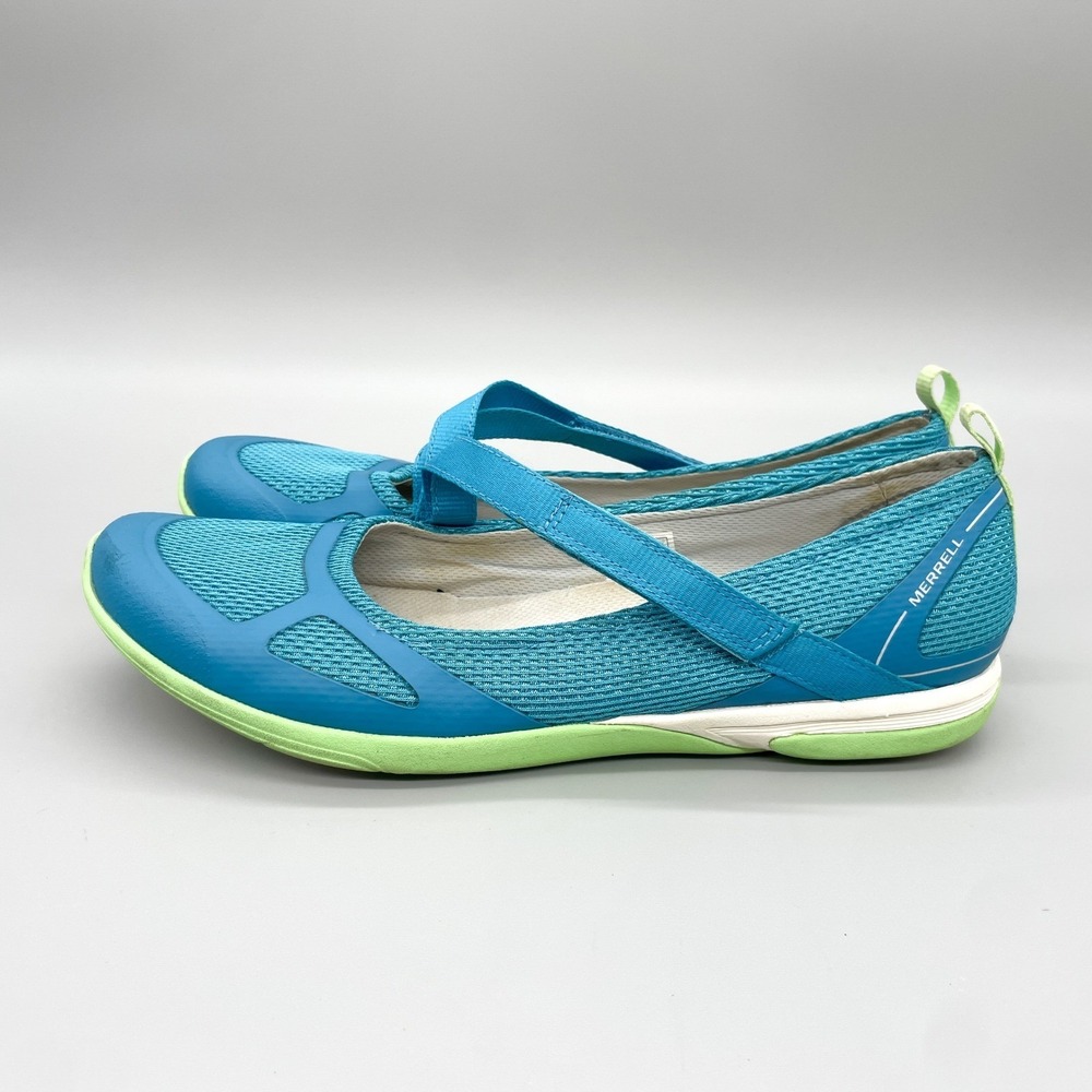 Merrell Ceylon Sport Mary Jane Sneakers Womens 11 Teal Blue Green Casual Travel - Picture 6 of 15